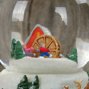 Ice Skater's Delight Snow Globe Hallmark Ornament Winter Wonderland 2005 - At Grandma's Table