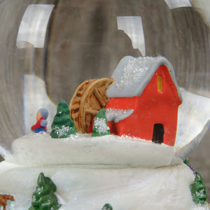 Ice Skater's Delight Snow Globe Hallmark Ornament Winter Wonderland 2005 - At Grandma's Table