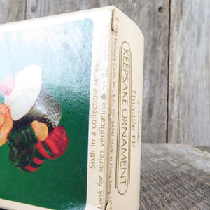 Vintage Thimble Elf Hallmark Keepsake Christmas Ornament 1983 6th in Collectible Series Holiday Decoration - At Grandma's Table
