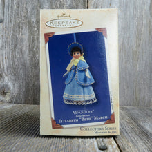 Load image into Gallery viewer, Elizabeth Beth March Hallmark Keepsake Christmas Tree Ornament 2003 Little Women Holiday Home Decor Christmas Decor - At Grandma&#39;s Table
