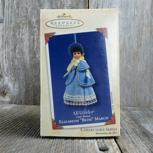 Elizabeth Beth March Hallmark Keepsake Christmas Tree Ornament 2003 Little Women Holiday Home Decor Christmas Decor - At Grandma's Table