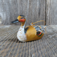 Load image into Gallery viewer, Vintage Fulvous Whistling Duck Ornament Bird Christmas Yellow Decoy Hong Kong Christmas Decor - At Grandma&#39;s Table