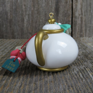 Vintage Mice Teapot Ornament Mouse Hallmark Christmas Two For Tea Friendship Gift 1995 - At Grandma's Table