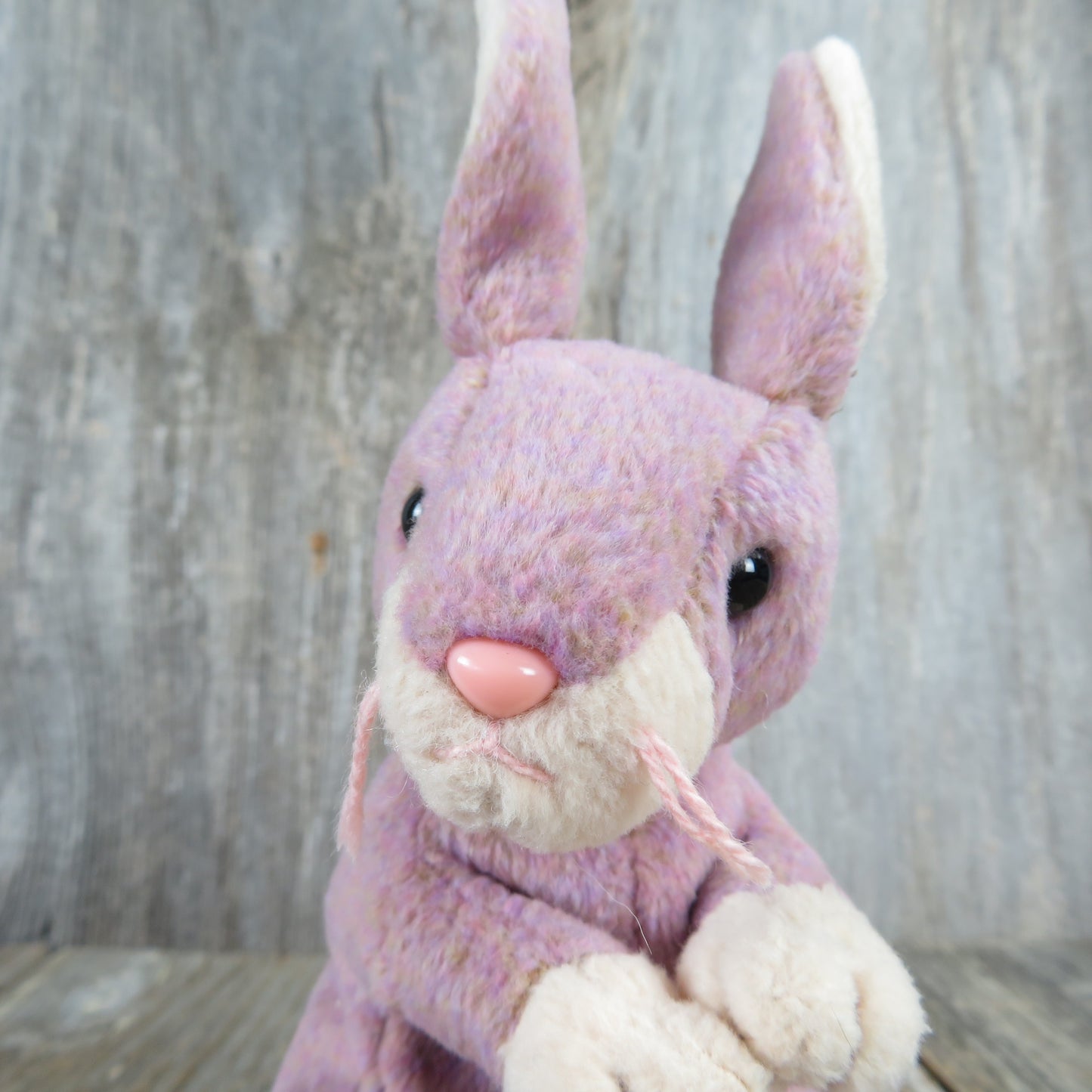 Vintage Lavender Bunny Plush Beanie Baby Springy Ty Purple Rabbit 2000 Bean Bag Stuffed Animal