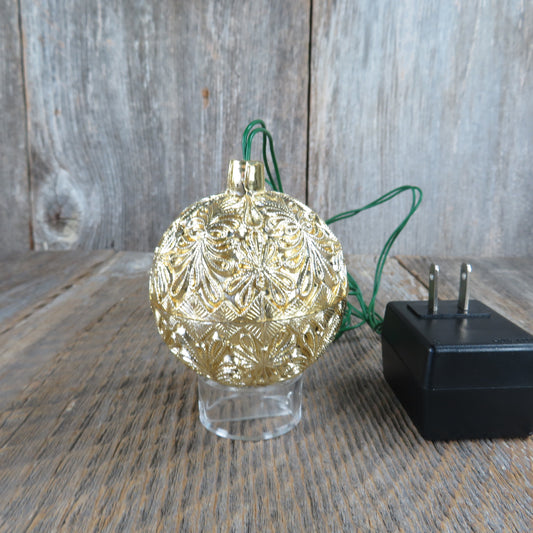 Vintage Chirping Bird Ornament Gold Everglow Chirp-ee Electronic Chirp Christmas Ball Singing Video