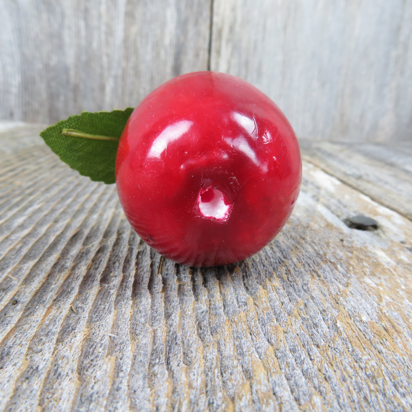 Vintage Apple Ornament Lot Set Christmas Red Taiwan Fruit Teacher School Craft - At Grandma's Table