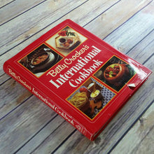 Load image into Gallery viewer, Vintage Cookbook Betty Crocker International Cookbook Recipes 1980 Hardcover Starters Seafood Poultry Meats First Edition
