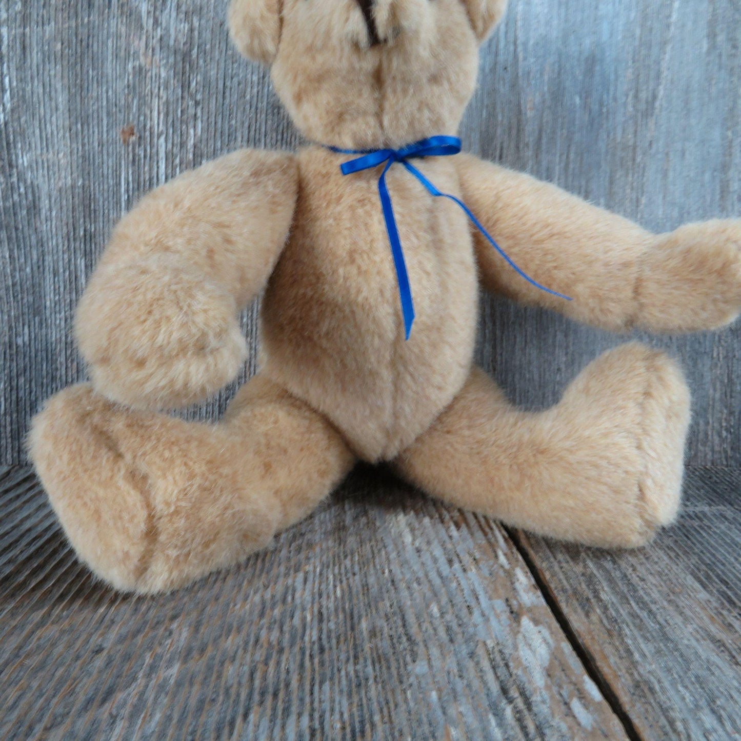 Vintage Teddy Bear Plush Tan Jointed Small Forever Bears Stuffed Animal