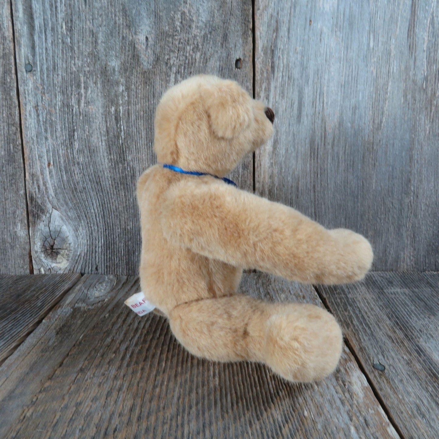 Vintage Teddy Bear Plush Tan Jointed Small Forever Bears Stuffed Animal