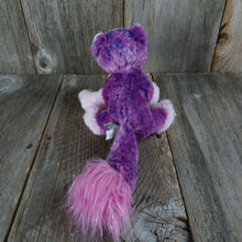Load image into Gallery viewer, Pom Pom Kitty Plush Cat Kitten Pink Purple Webkinz Ganz Stuffed Animal No Code