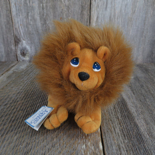 Vintage Lion Precious Moments Plush Bean Bag Alek Pals 1998 Cat Mane STuffed Animal Who's Who at the Zoo