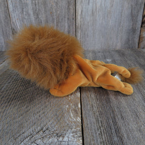 Vintage Lion Precious Moments Plush Bean Bag Alek Pals 1998 Cat Mane STuffed Animal Who's Who at the Zoo