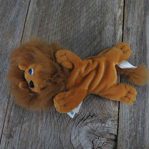Vintage Lion Precious Moments Plush Bean Bag Alek Pals 1998 Cat Mane STuffed Animal Who's Who at the Zoo