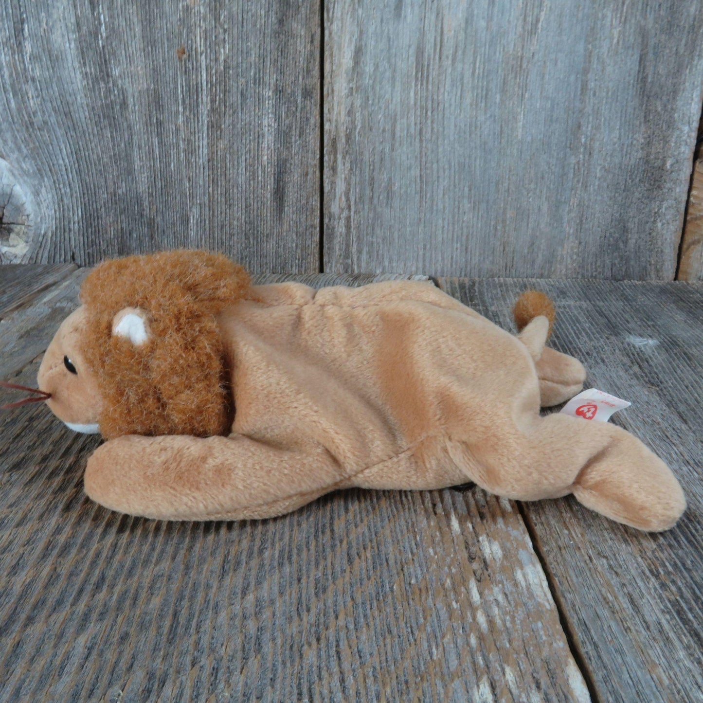 Vintage Lion Plush Beanie Baby Roary Ty 1996 Bean Bag Stuffed Animal