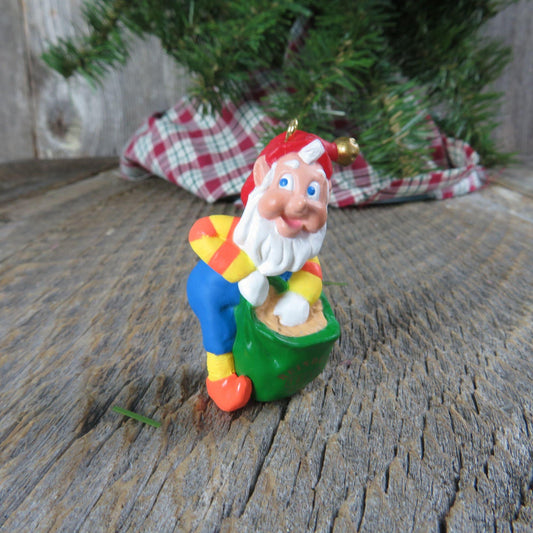 Vintage Mini Elf Ornament Rudolph's Helper Miniature 1996 Christmas