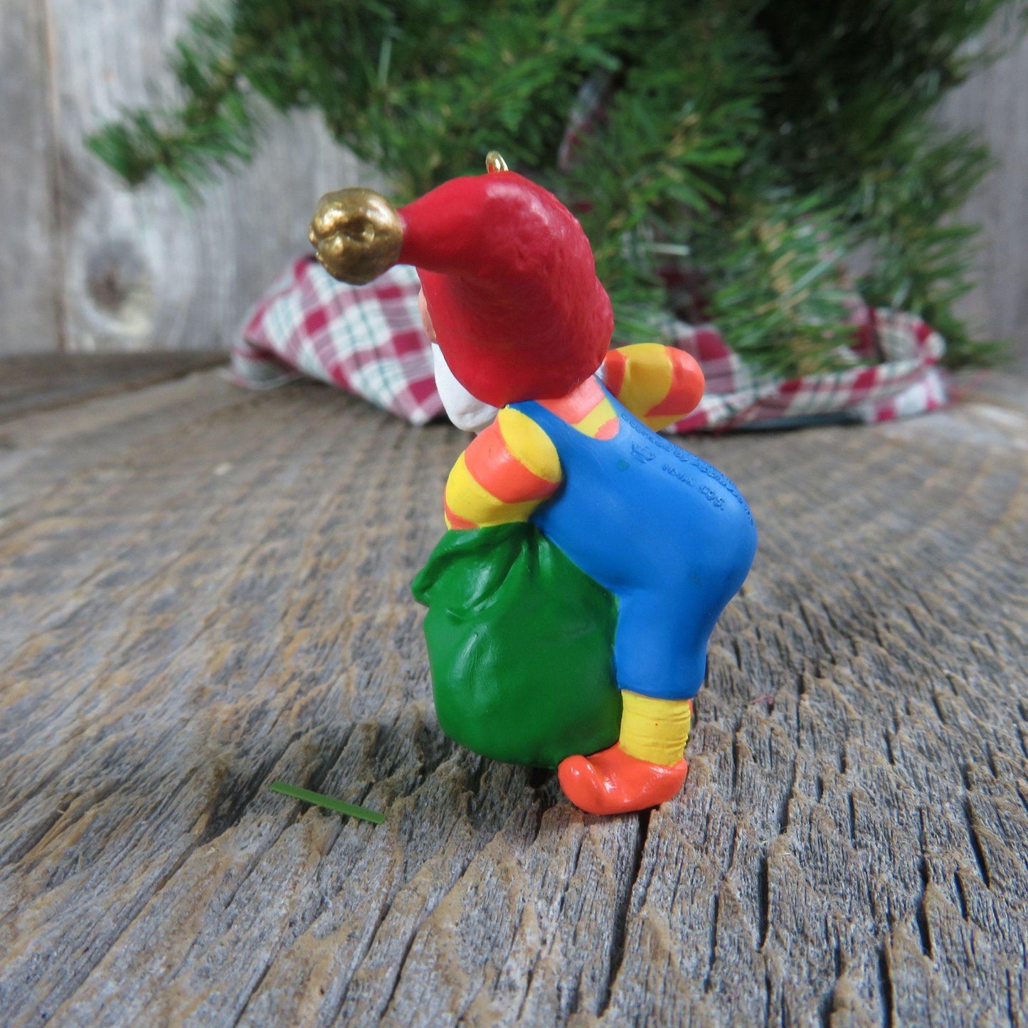 Vintage Mini Elf Ornament Rudolph's Helper Miniature 1996 Christmas