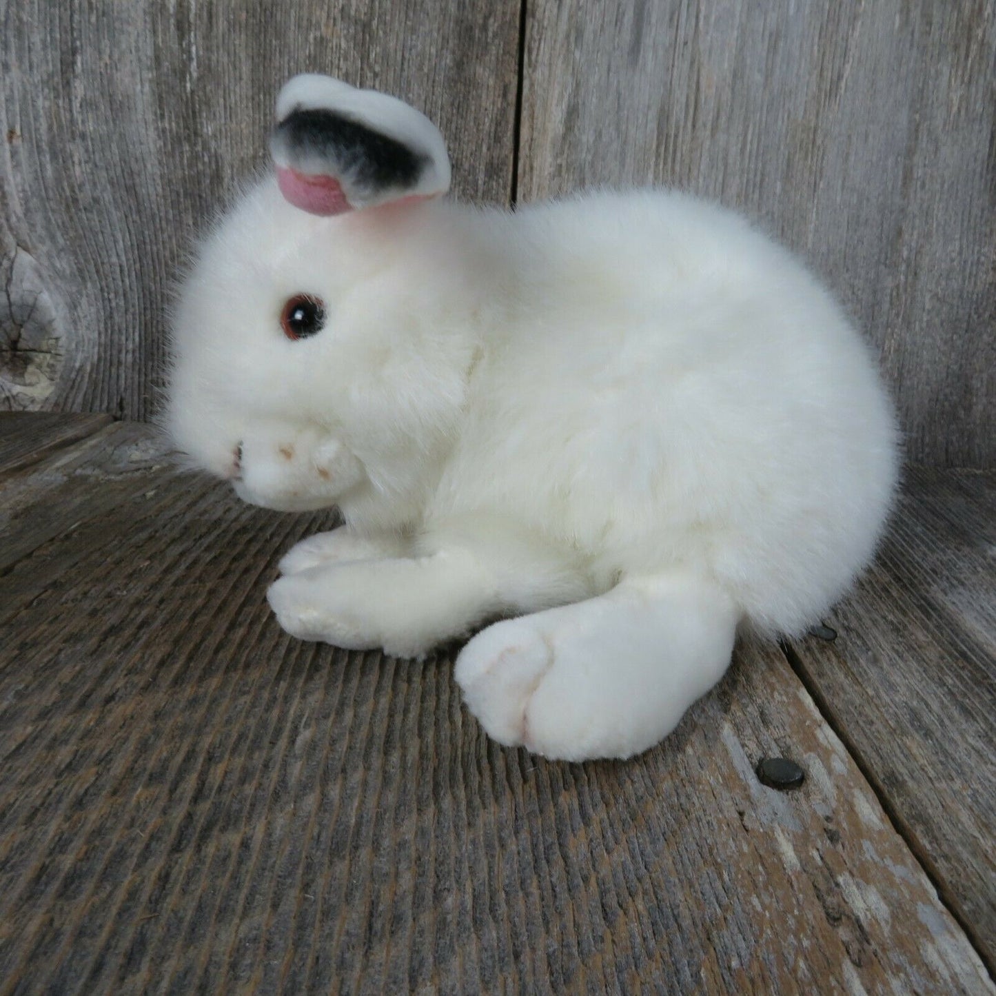 White Rabbit Bunny Plush Posable Ears Freckles Stuffed Animal Easter Walmart