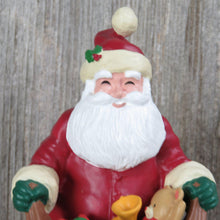 Load image into Gallery viewer, Vintage Nostalgic Santa Christmas Stocking Holder Hallmark St Nick Hanger Hook