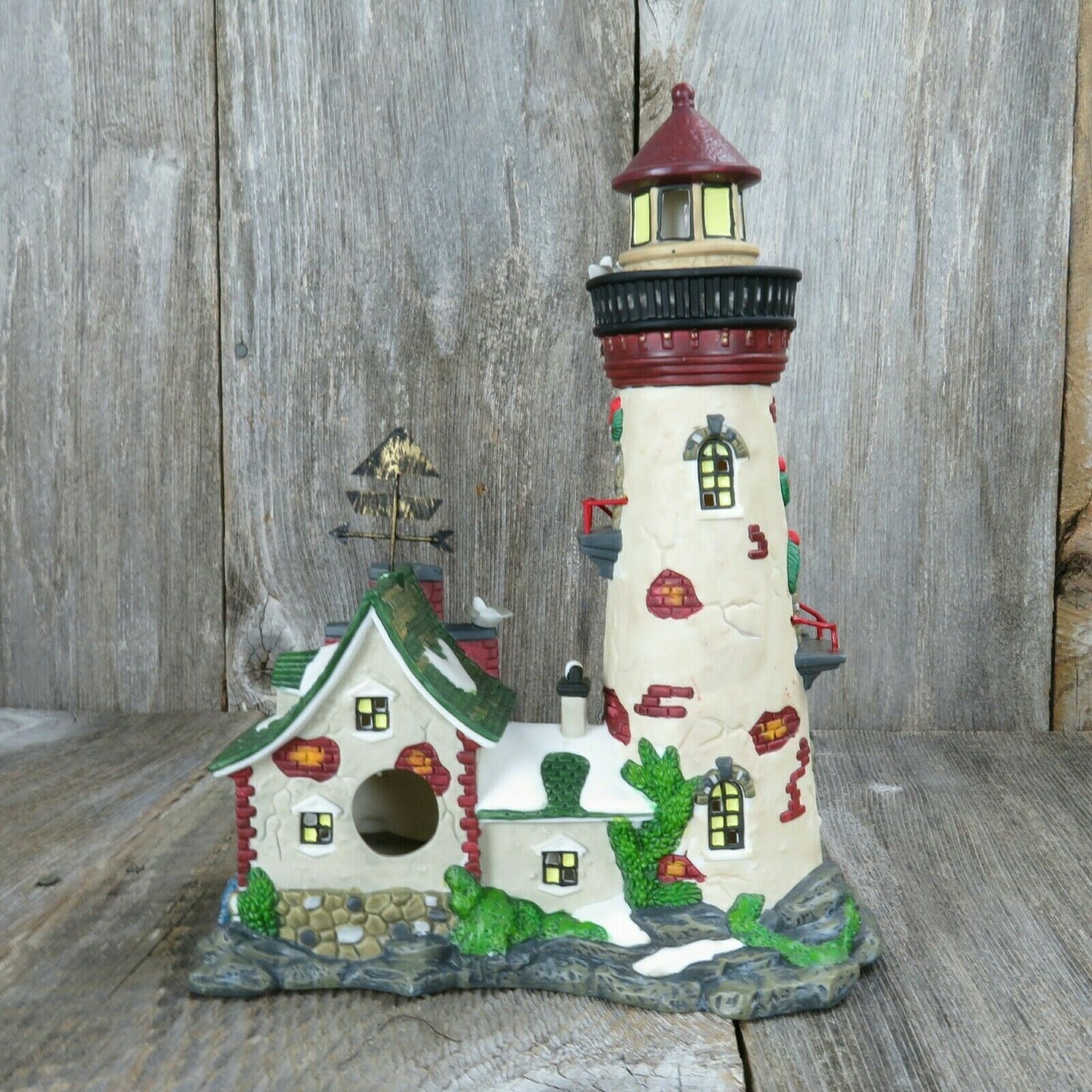 Butler's Wharf Lighthouse Christmas Village House Victorian Santa's Workbench