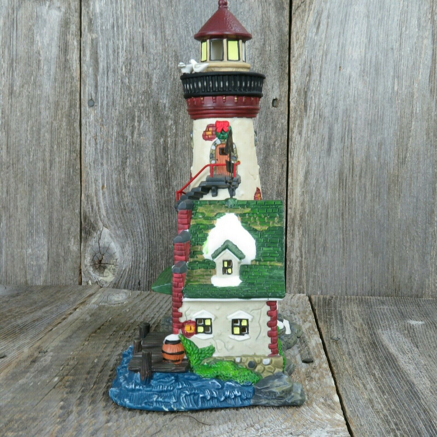 Butler's Wharf Lighthouse Christmas Village House Victorian Santa's Workbench