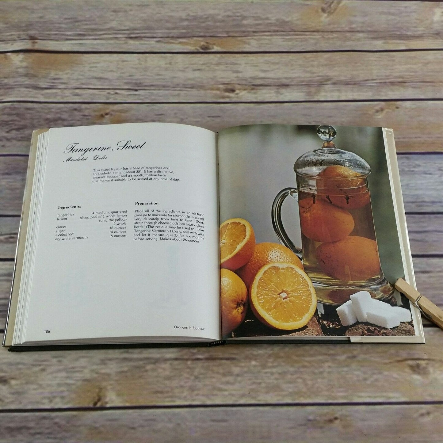 Vintage Cookbook Liqueurs for All Seasons Recipes 1974 Emilio Cocconi Hardcover with Dust Jacket