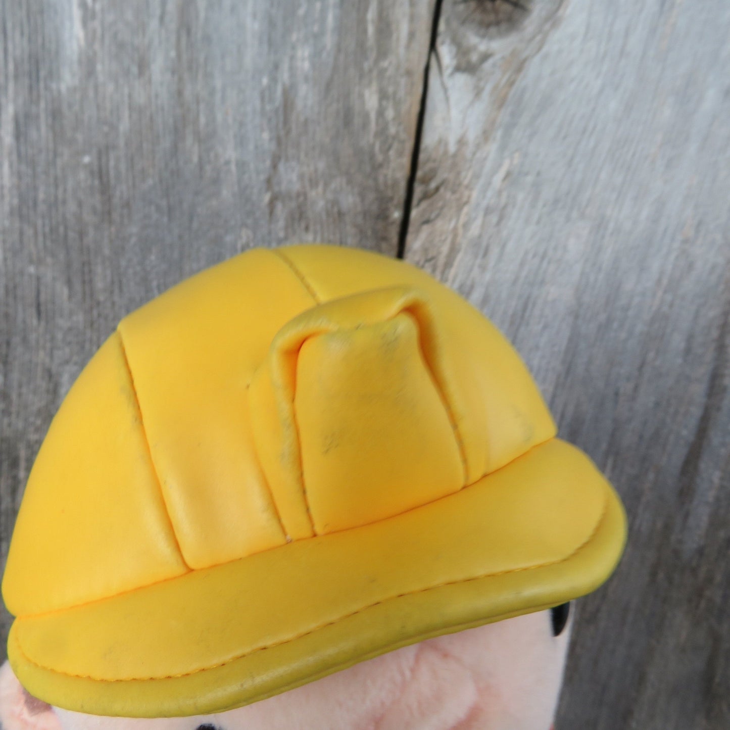 Vintage Bob the Builder Hand Puppet Plush Doll Applause 2001 Overalls Cartoon Yellow Hard Hat