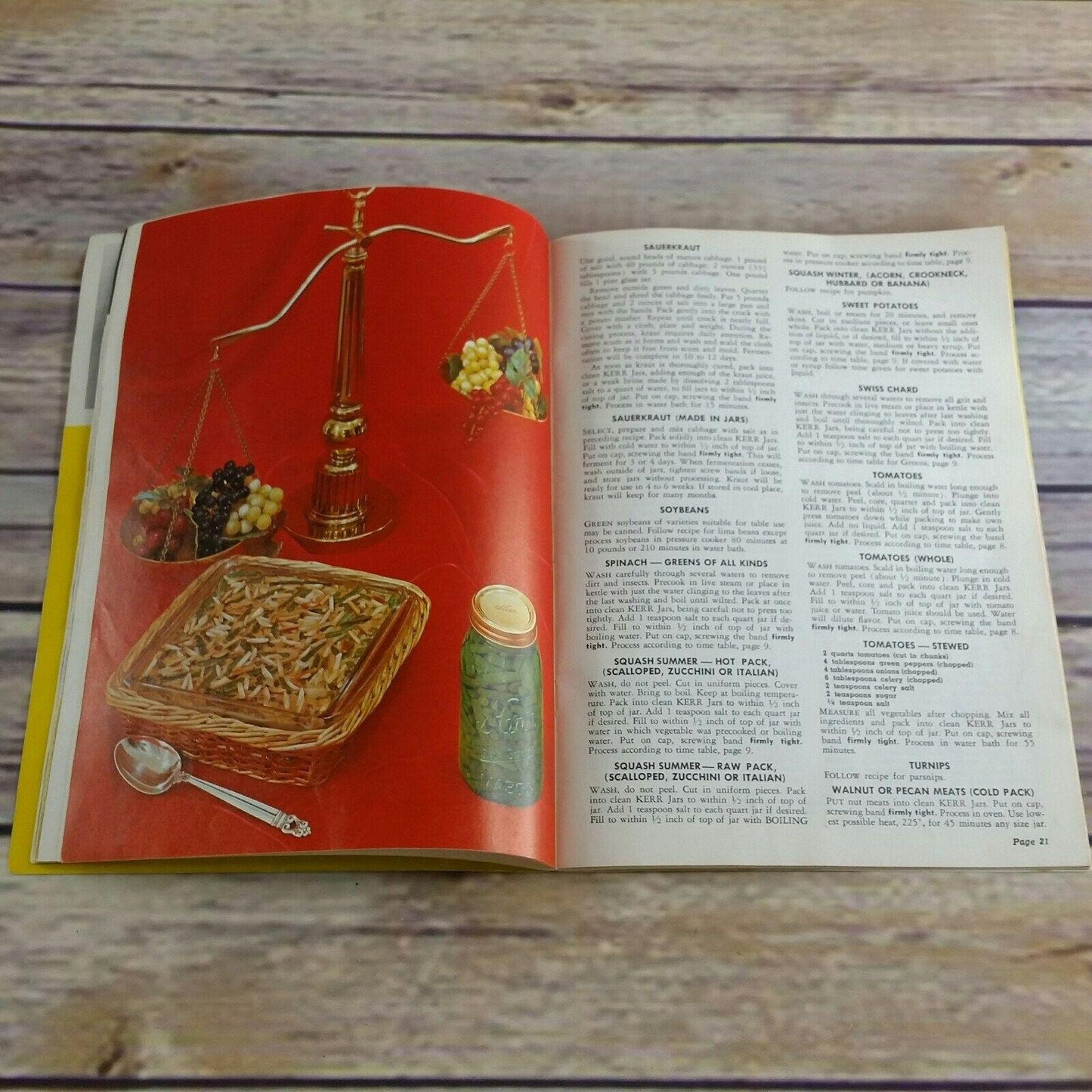 Vintage Kerr Home Canning and Freezing Cookbook Recipes 1969 Booklet Book