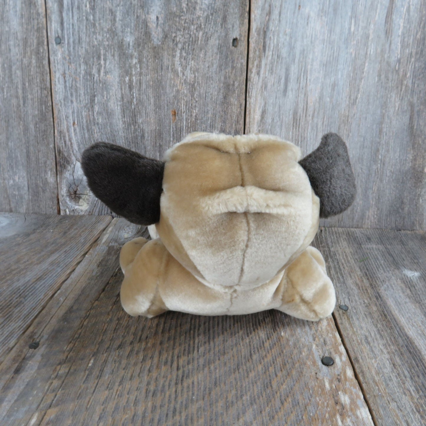 Vintage Pug Dog Plush Lounging  Bulldog  Puppy Laying Stuffed Animal Bestever Toys R Us Toy