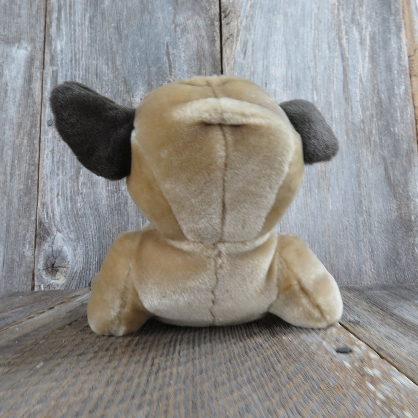 Vintage Pug Dog Plush Lounging  Bulldog  Puppy Laying Stuffed Animal Bestever Toys R Us Toy