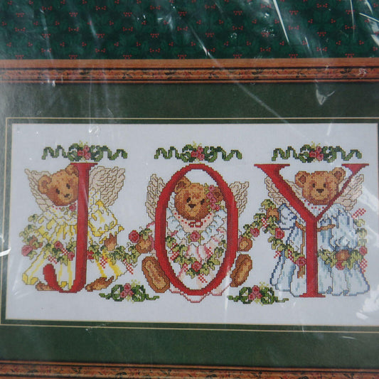 Christmas Joy Bear Counted Cross Stitch Kit Candamar Designs Craft Kit 50825 Christmas 15 x 8