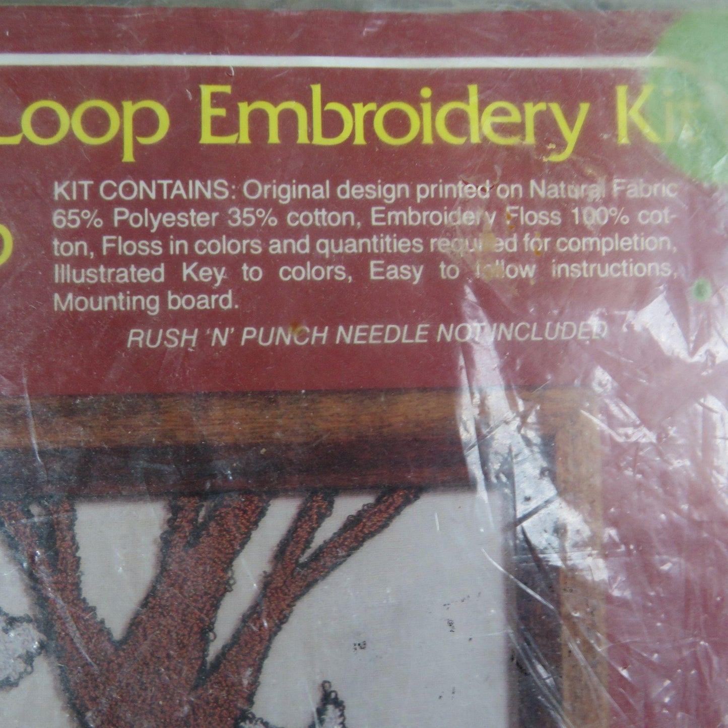 Vintage Loop Embroidery Dutch Love Kit Boye Rush n Punch Boy and Girl 1979 Heart on a Tree Valentines
