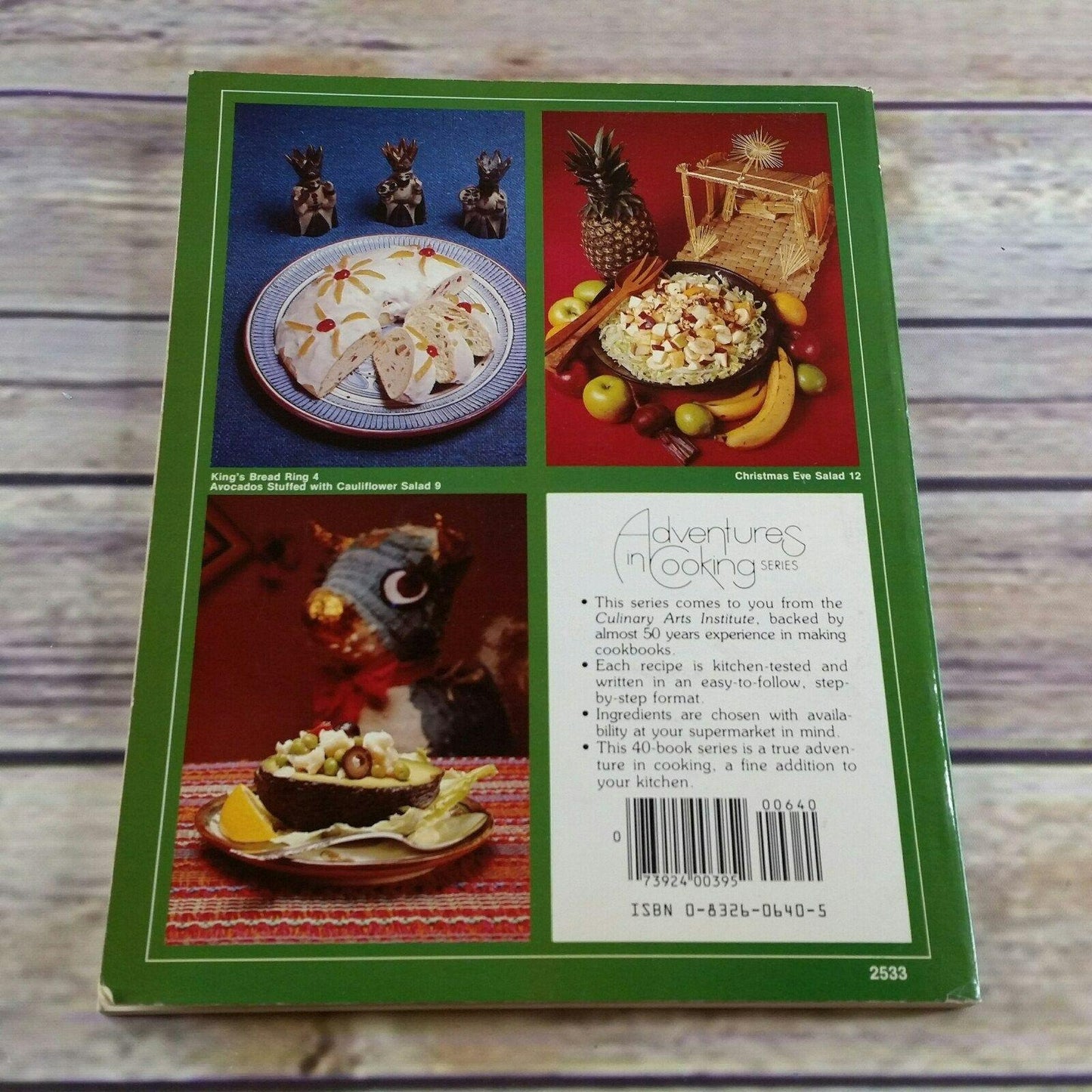 Vintage Christmas Cookbook Cooking for Christmas Recipes 1983 Culinary Arts Institute Adventure in Cooking Series Paperback