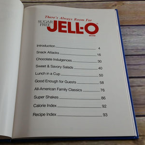 Vintage There's Always Room For Sugar Free Jello Cookbook Low Calorie 1992 Kraft General Foods Desserts