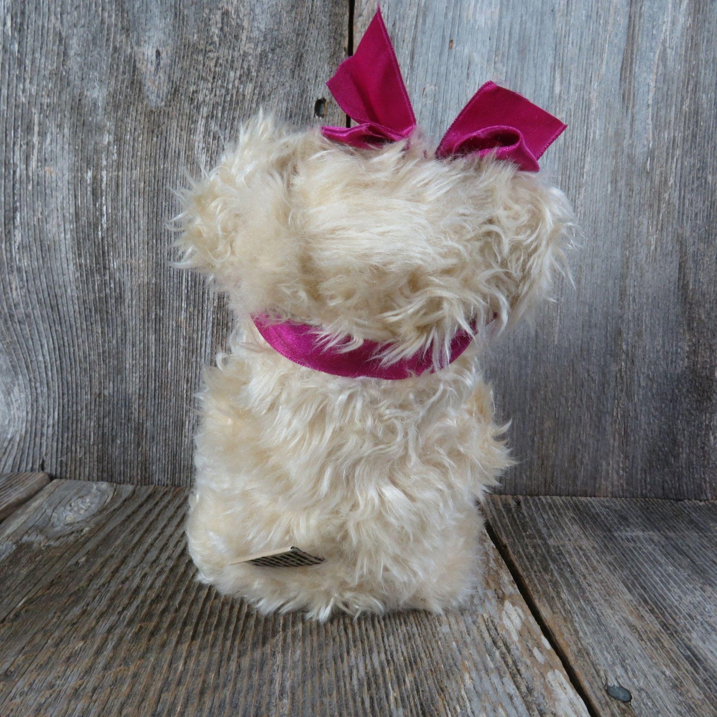 Vintage Teddy Bear Plush Hair Bow Fuzzy Creative Custom Confections 1999 Teddy's Friends