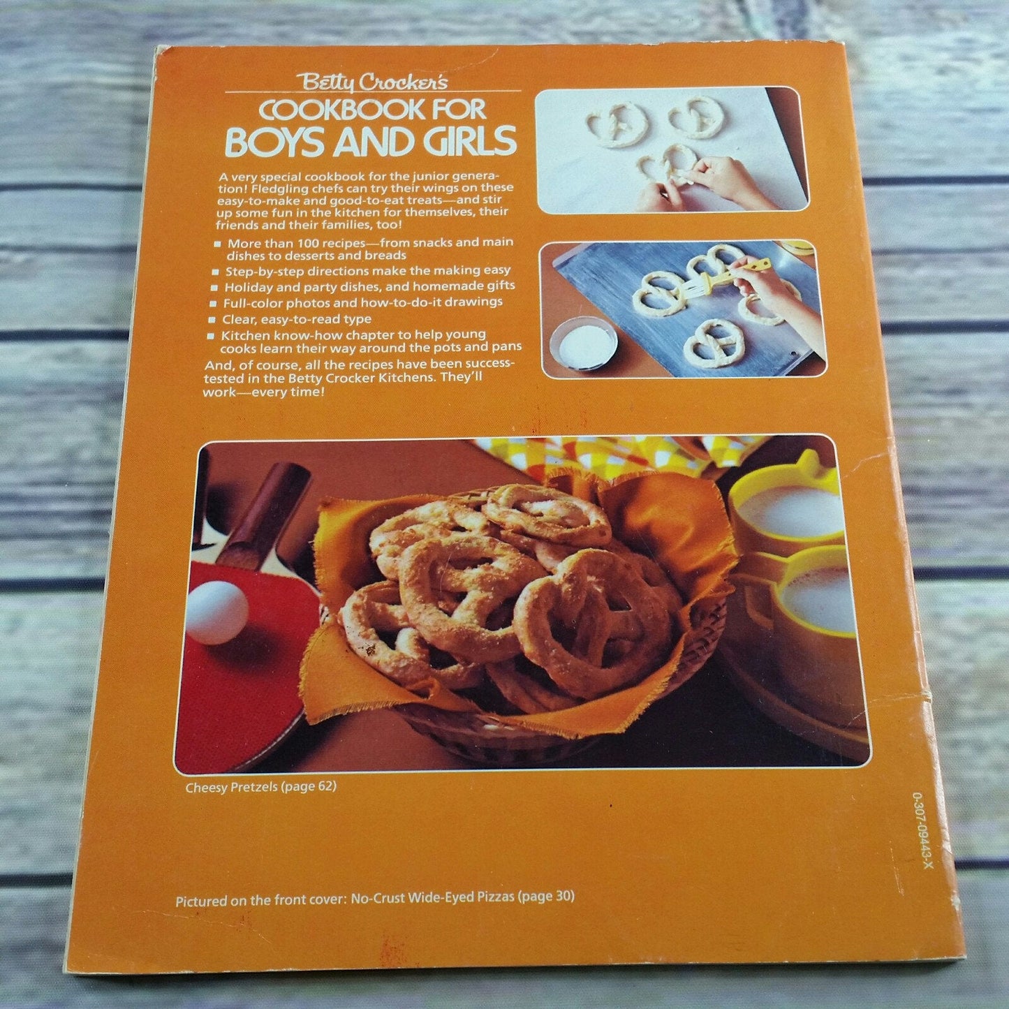Vintage Cookbook Betty Crocker For Boys and Girls 1987 Recipes Paperback Book Golden Books Snacks Main Dishes Vegetables Breads Desserts