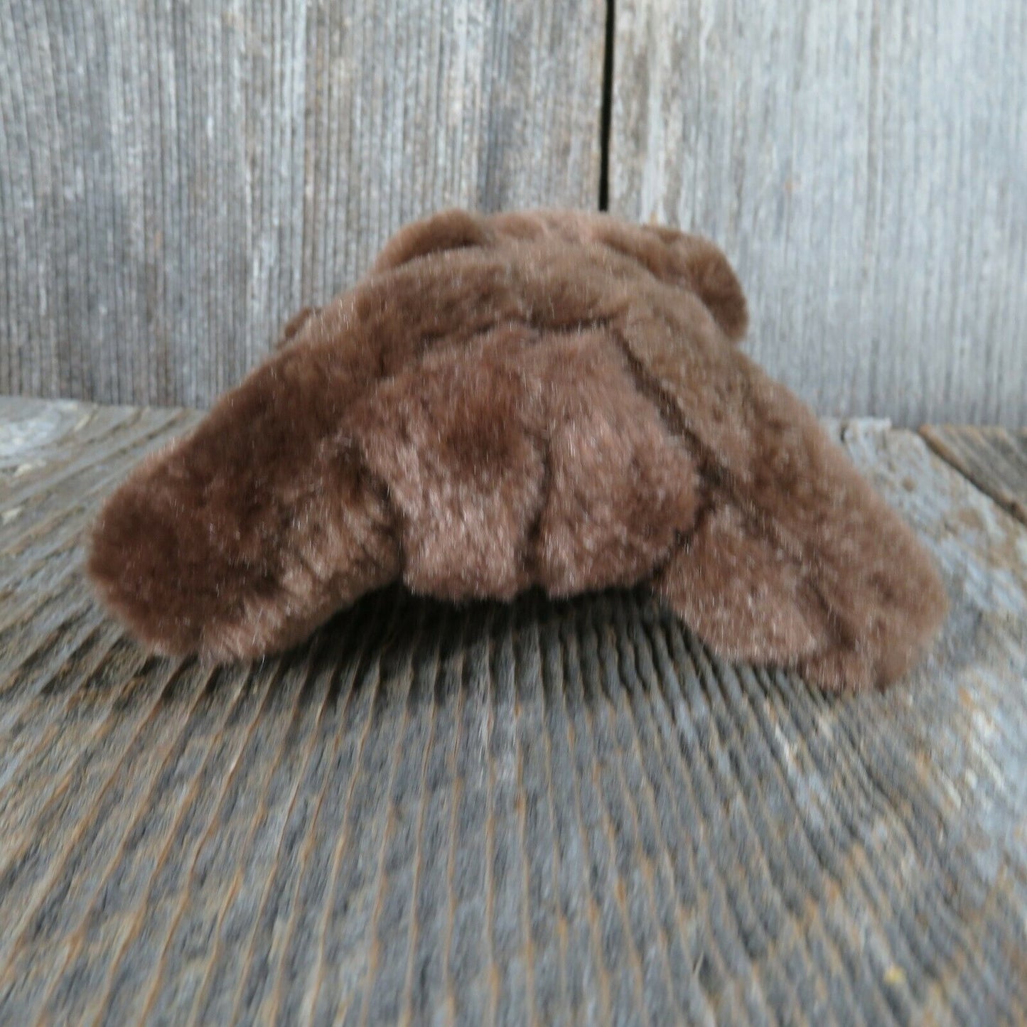 Baby Teddy Bear Plush Tiny Dark Brown Plastic Nose Eyes Stuffed Animal