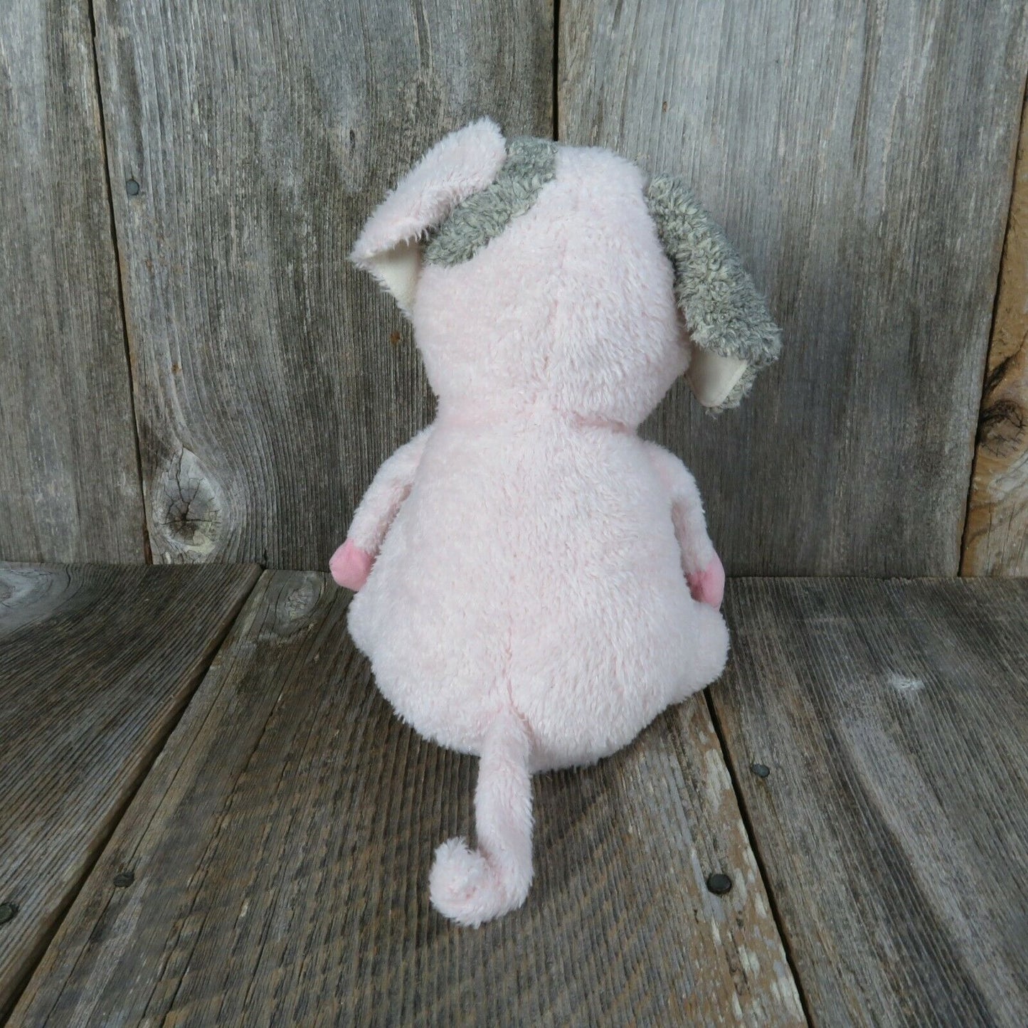 Pig Plush People Pals Patch Pink Grey Stuffed Animal Cartoon Weighted