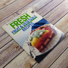 Load image into Gallery viewer, Vintage Cookbook Fresh Fruit and Vegetable Recipes Better Homes and Gardens 1986 1st Ed Paperback Booklet