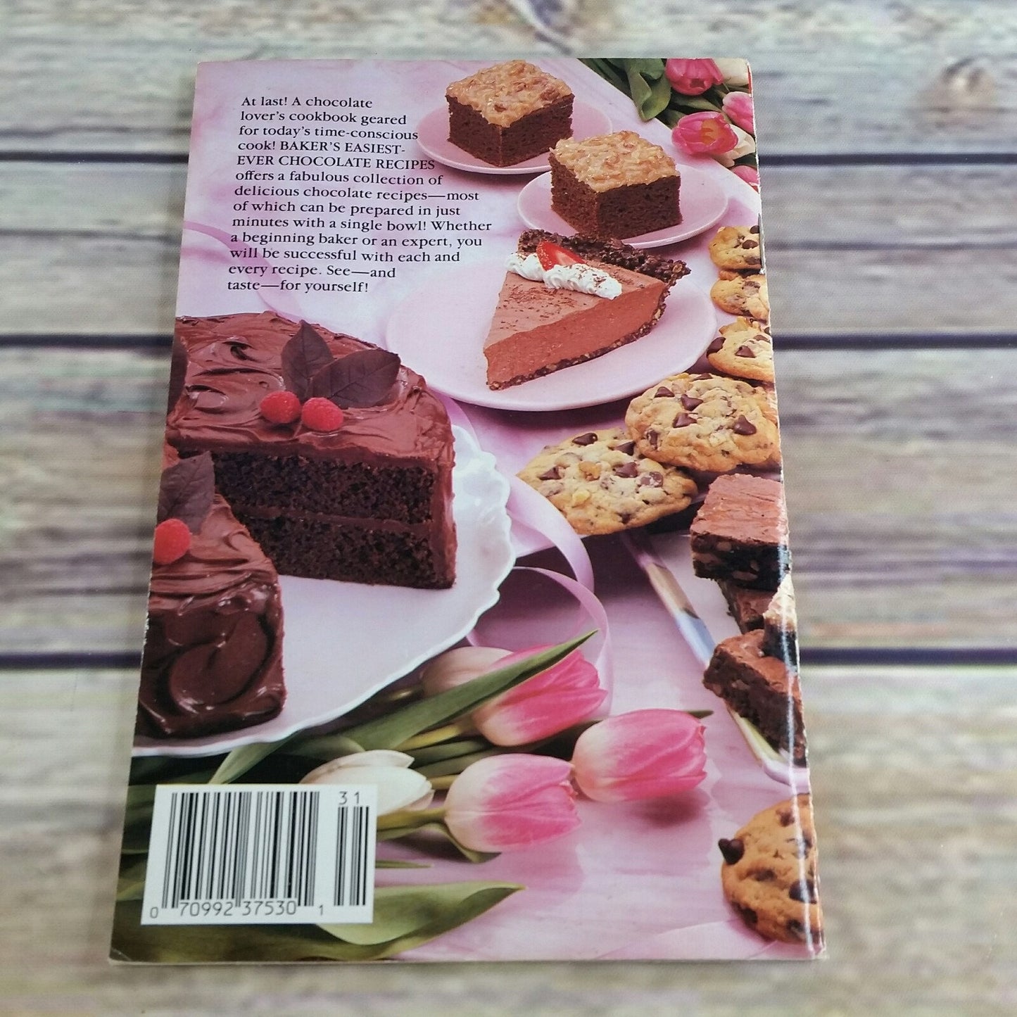 Bakers Chocolate Easiest Ever Chocolate Recipes Cookbook Best Recipes 1993 Paperback Promo Booklet