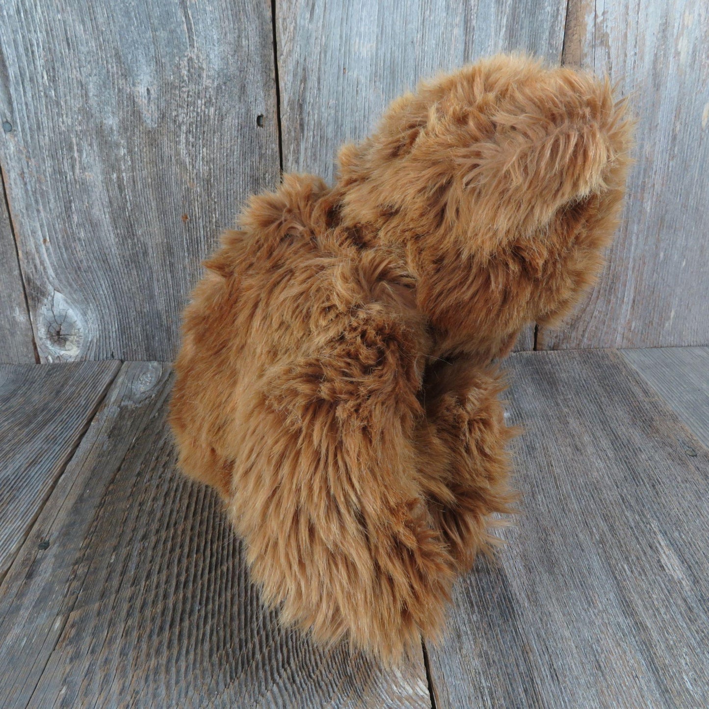 Vintage Shaggy Teddy Bear Plush Hermann Original West Germany Long Haired Brown Large