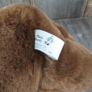 Vintage Brown Teddy Bear Plush Bow Ribbon Plush Parade Ace Stuffed Animal 1988