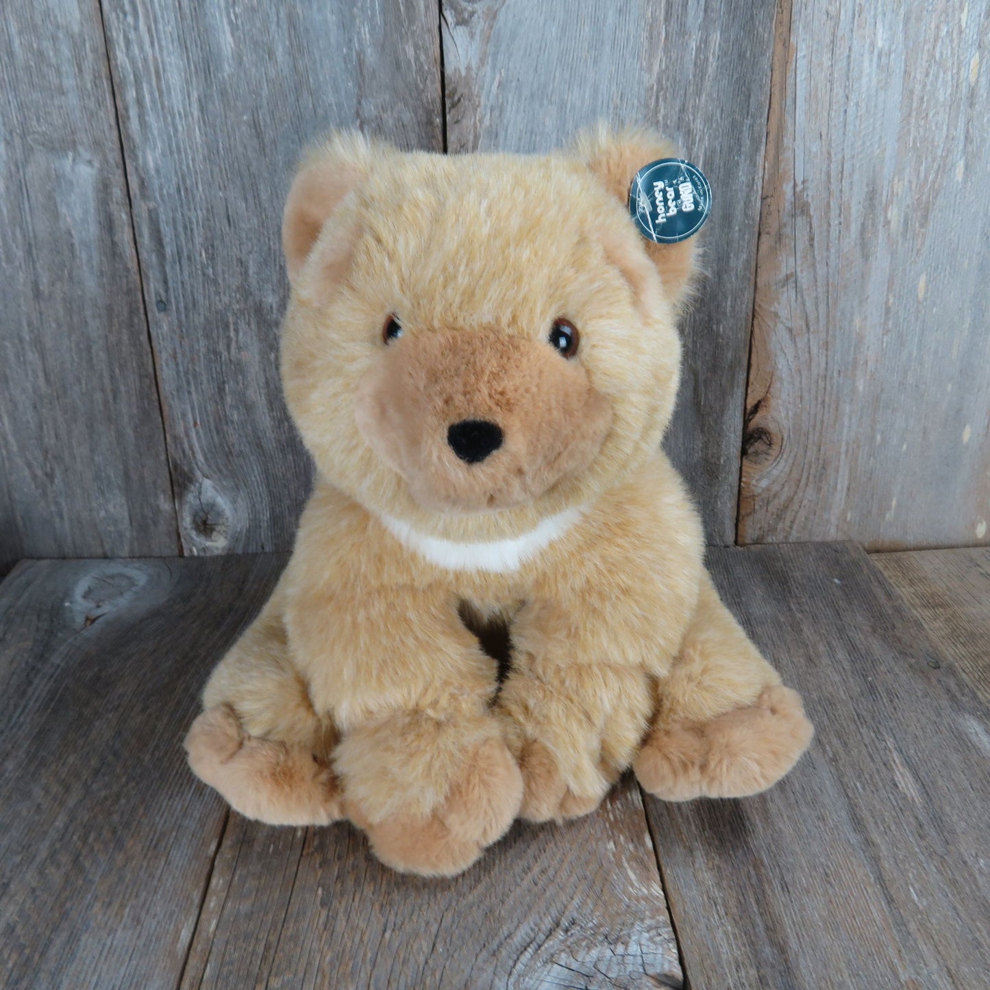 Honey Bear Stuffed Animal Tan Colored Teddy Bear by Gund 1979 Collector's Classic Plush Made in Korea