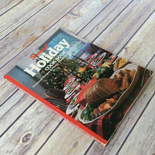 Vintage Cookbook Sunset Holiday Recipes 1989 Second Printing Paperback Christmas Recipes and Menus Thanksgiving New Years Day