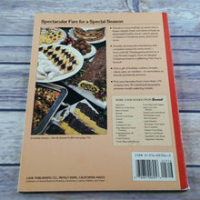 Load image into Gallery viewer, Vintage Cookbook Sunset Holiday Recipes 1989 Second Printing Paperback Christmas Recipes and Menus Thanksgiving New Years Day