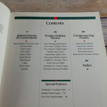 Load image into Gallery viewer, Vintage Cookbook Sunset Holiday Recipes 1989 Second Printing Paperback Christmas Recipes and Menus Thanksgiving New Years Day