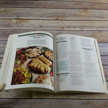 Load image into Gallery viewer, Vintage Cookbook Sunset Holiday Recipes 1989 Second Printing Paperback Christmas Recipes and Menus Thanksgiving New Years Day