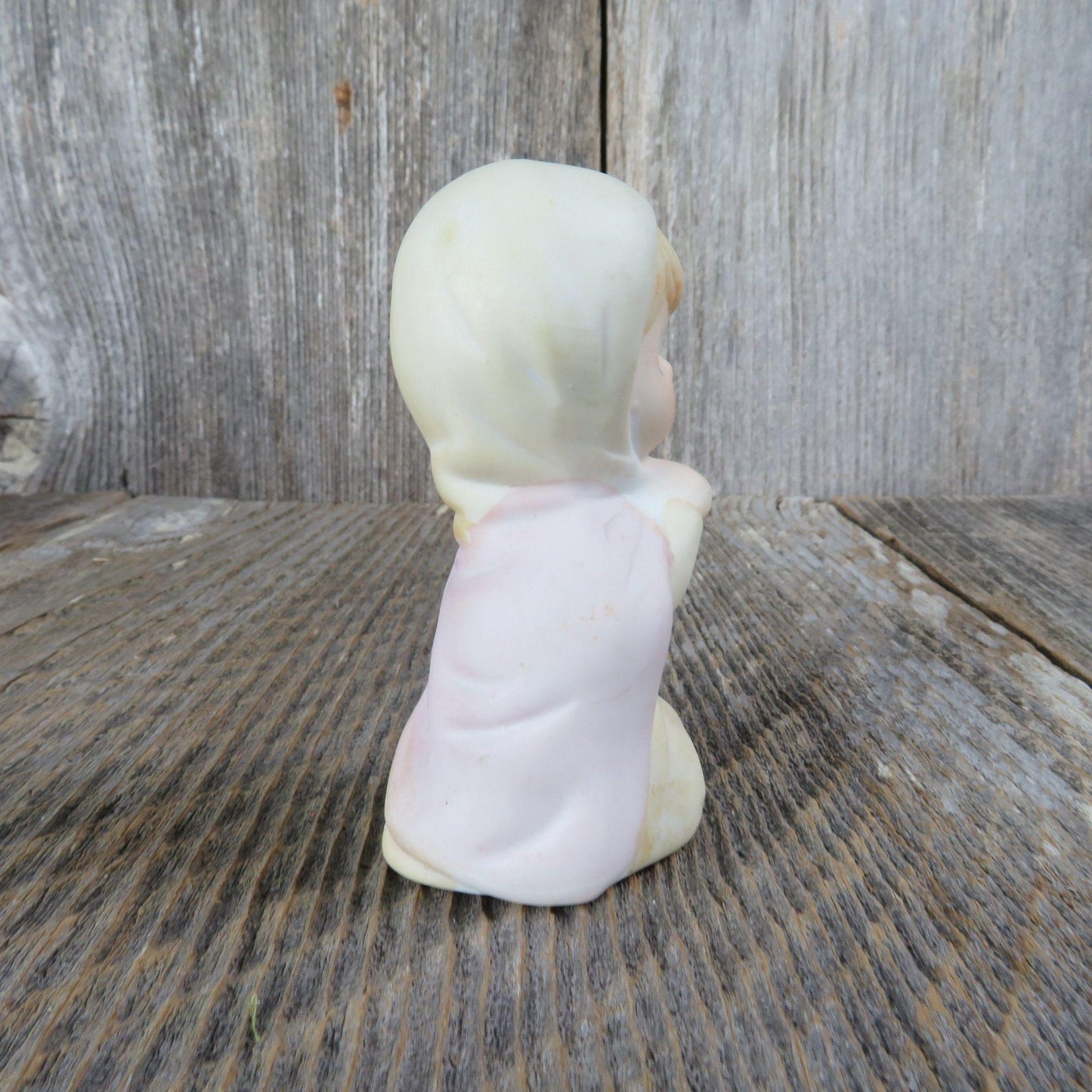 Vintage Mother Mary Child Figurine Nativity Christmas Children Replacement Figure Bisque Ceramic