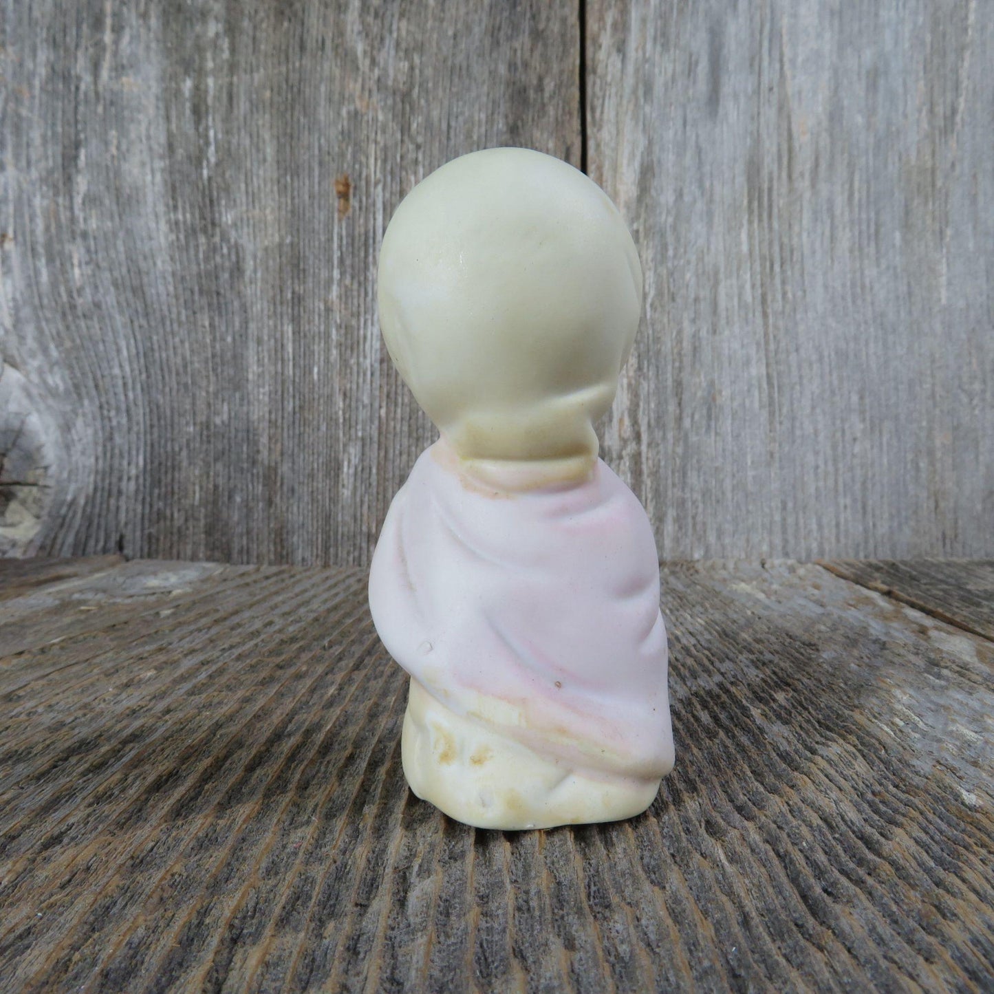 Vintage Mother Mary Child Figurine Nativity Christmas Children Replacement Figure Bisque Ceramic