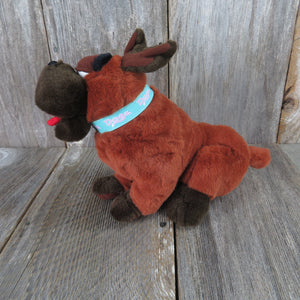 Vintage Dog Plush Dogz Jowls Puppy Brown Stuffed Animal Big Eyes 1997 Trendmasters