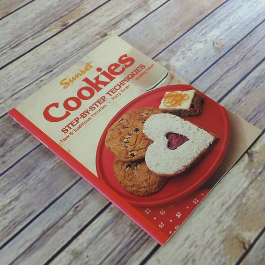 Vintage Cookbook Sunset Cookies Recipes 1991 Ninth Printing Step by Step Techniques Paperback